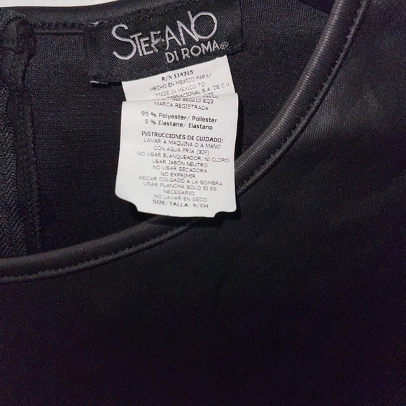 Stefano Di Roma Leather Crop Tee and Long Skirt Set - Picture 4 of 9